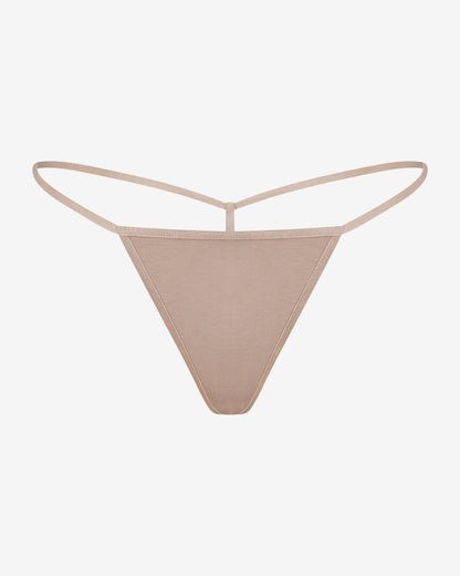 Seamless Bamboo T-String | Sand