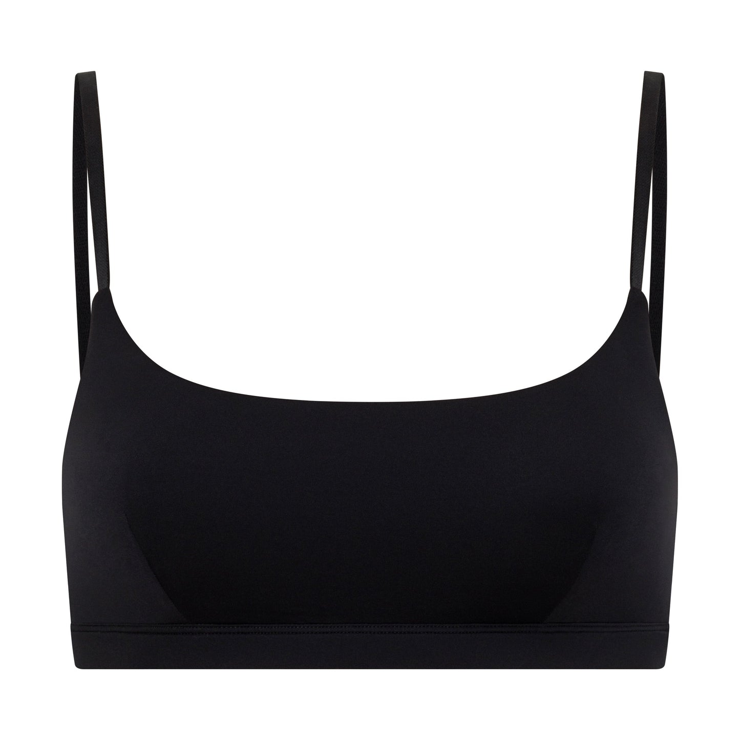 Scoop Neck Bralette | Black