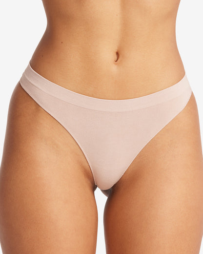 Seamless Bamboo Thong | Sand